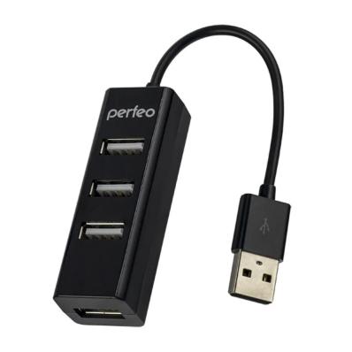 Хаб  USB Perfeo 4 Port, (PF-HYD-6010H Black) чёрный