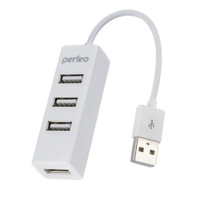 Хаб  USB Perfeo 4 Port, (PF-HYD-6010H White) белый