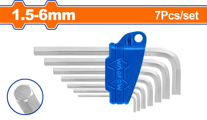 Набор шестигранников HEX 7 шт WADFOW WHK1671