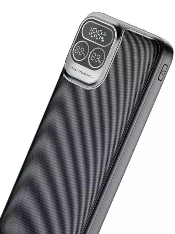 Аккумулятор Perfeo Powerbank Atomic Age 10000 mAh/LED/PD + QC 3.0/Type-C/2 USB/Выход: 5A, Black