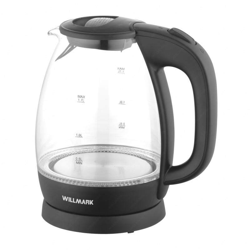Чайник WILLMARK WEK-1705GB Черный, 1.7л, 2200Вт