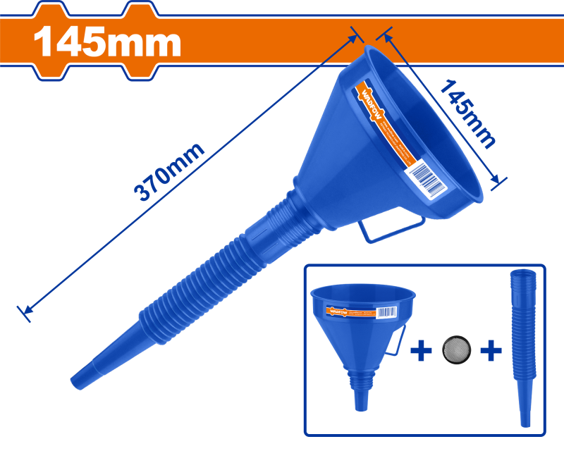 Воронка гибкая 145 мм 2в1 WADFOW WUF1302