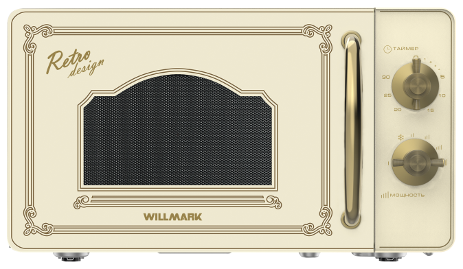 Микроволновая печь WILLMARK WMO-207RMC ретро бежевый, 20л, 700Вт