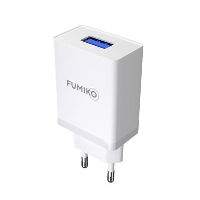 Зарядное устройство FUMIKO CH12 1USB 2.4А белое