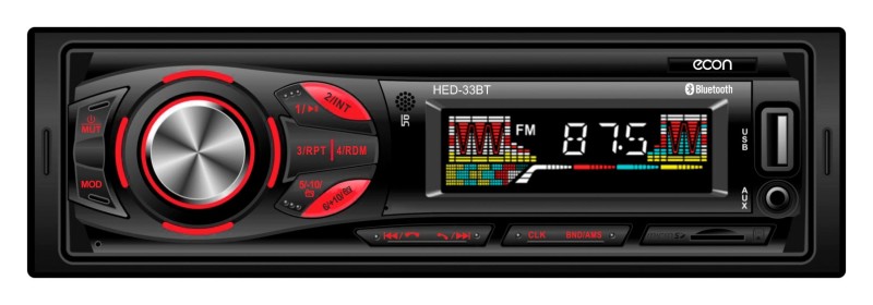 Автопроигрыватель MP3/WMA econ HED-32BT 4х50Вт