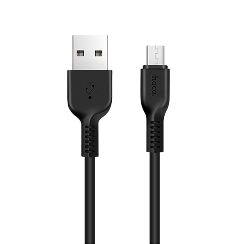Кабель HOCO X13 USB Micro, 1m, 2.4A, Black