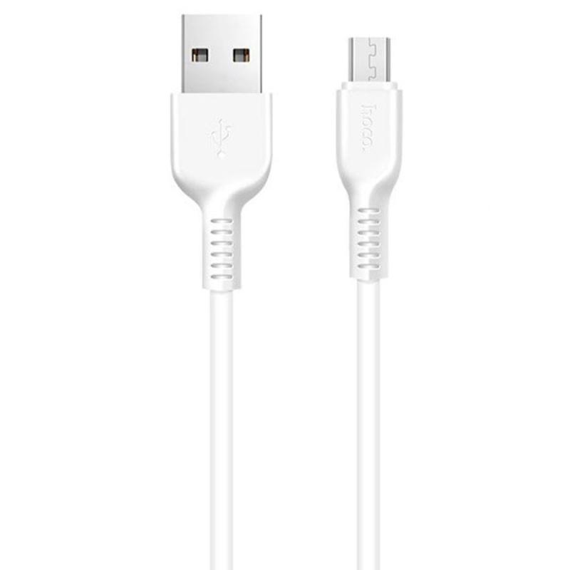 Кабель HOCO X20 USB Micro, 1m, 2A, White