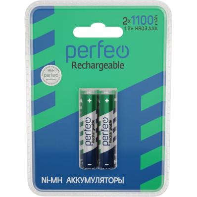 Аккумулятор Perfeo R03 AAA1100mAh/2BL пластик (PF_C3014)