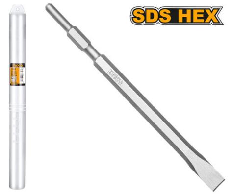 Зубило пика Hex 17x350х22 мм INGCO DBC0523501