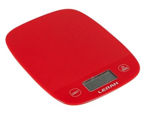 Весы кухонные LERAN EKS SIMPLE LINE RED красный, до 5кг