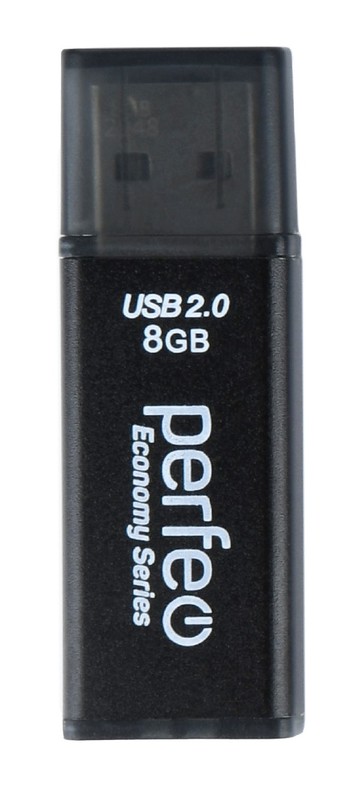 USB 2.0 накопитель Perfeo 8GB E03 Black economy series