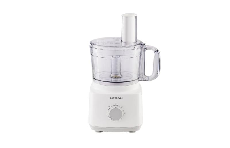 Кухонный комбайн LERAN FPP 0840 белый, 2 скорости, 7 насадок, 1.5л, 750Вт