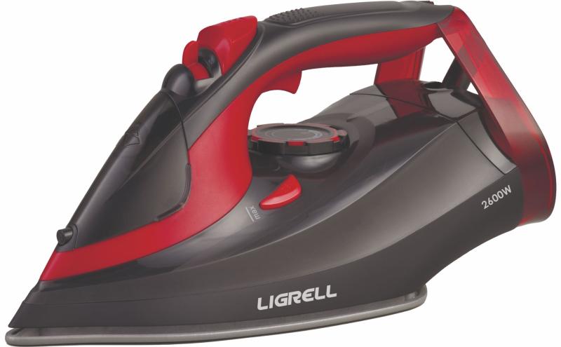 Утюг LIGRELL LSI-2608 черный-красный, 2600Вт