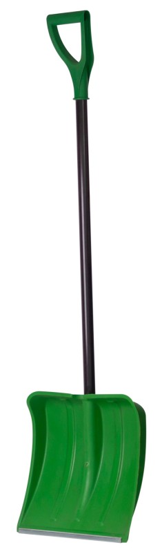 Лопата ПЕРВИЧКА 380х380 СНЕЖИНКА с ал.планкой, D32, цветной ал.черенок+V-ручка