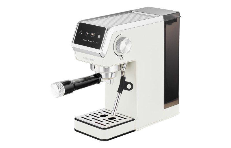 Кофеварка LERAN ECM 2061 ED белый, рожковая, 15 бар, 1450Вт