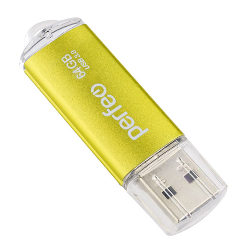 USB 3.0 накопитель Perfeo 64GB C14 Gold metal series