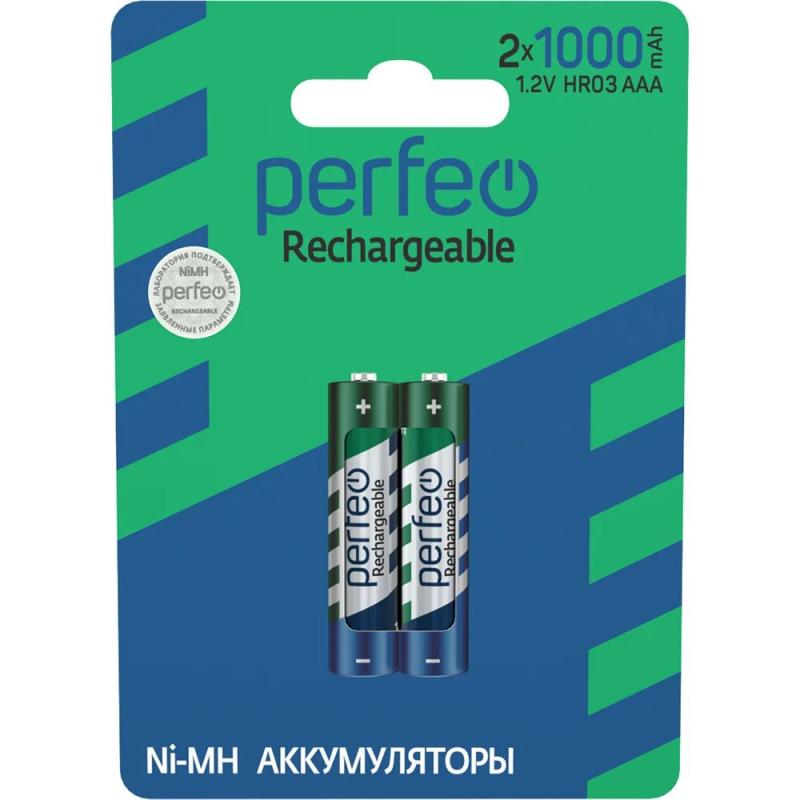 Аккумулятор Perfeo R03 (1000 ma) 2BL (2шт в блистере)