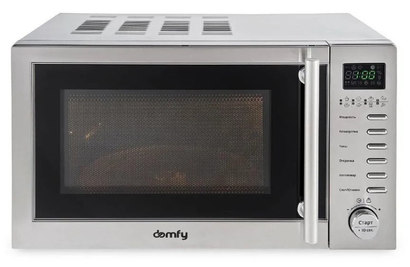 Микроволновая печь Domfy DSS-MW301 серебристый, 20л, 700Вт, дисплей