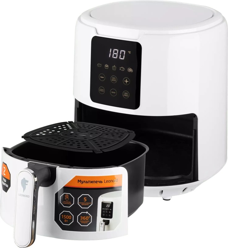 Мультипечь Leonord LE-1736 4л, 1500Вт, 5 программ, чаша антипригарная, сенсор, арт. 106712