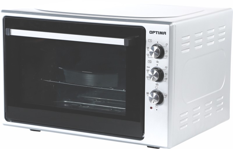 Духовка электрическая (мини-печь) OPTIMA OFC-75W белый, 75л, 1650Вт, таймер, лампа, конвекция