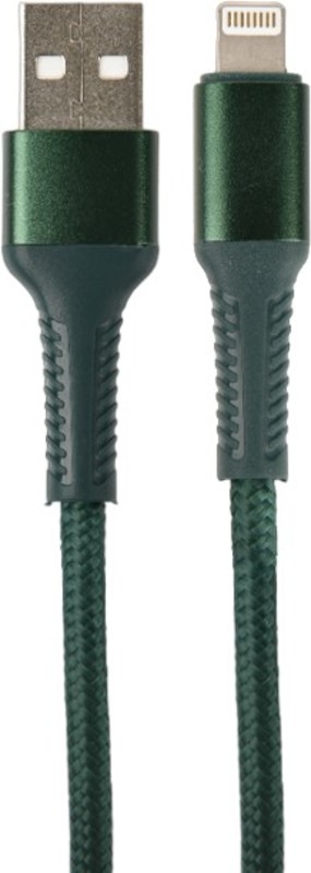 Кабель PERFEO USB A вилка - Lightning вилка, 30W, зеленый, длина 1 м., AVANGARD (I4334)