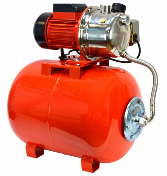 Насосная станция BRAIT NS-1300/24S (нерж.ст,1300Вт, гидробак 24л, напор 55м, подача воды 57л/м)