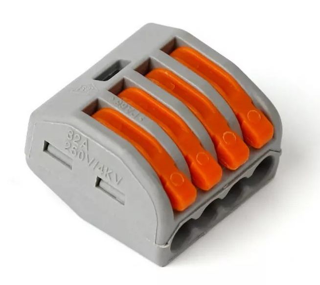 Клемма СМК 222-414 с рычагом 4х(0,08-2,5мм2) SmartBuy SBE-cwcc-4