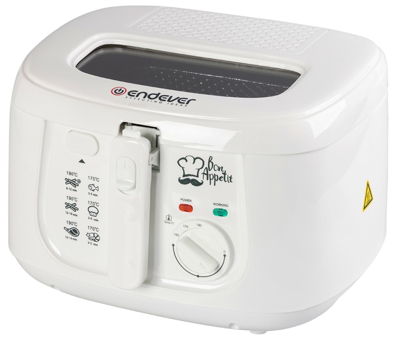 Фритюрница Endever Skyline FR-111 белый, 1800Вт, 2.5л, 150-190°С