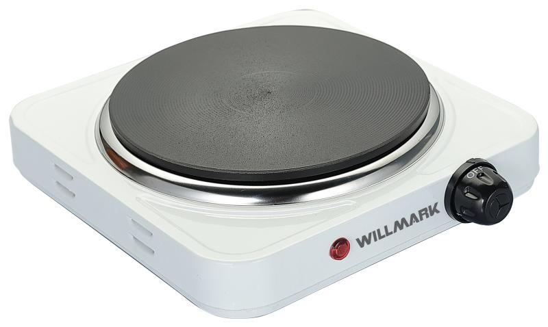 Плита WILLMARK HS-115W белый, 1500Вт, 1 чугунная конфорка