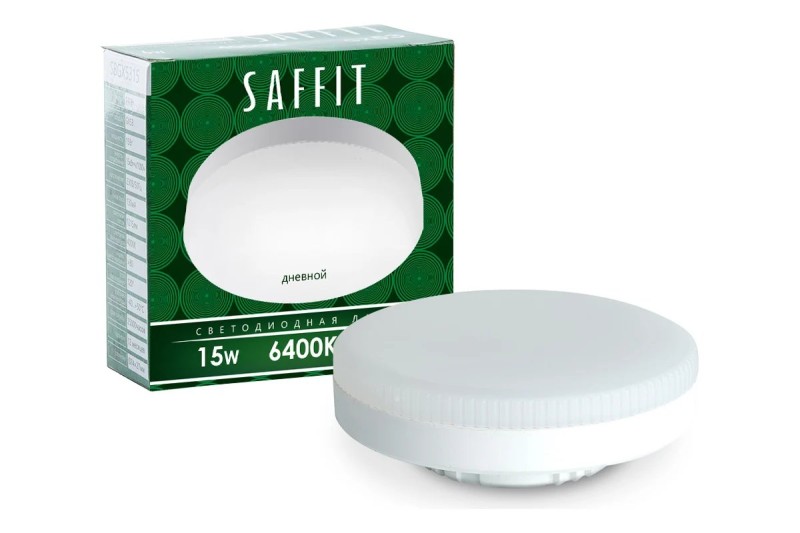 Светодиодная лампа Saffit GX53 15W(1215Lm) 6400K 6K 28x74 SBGX5315 55193