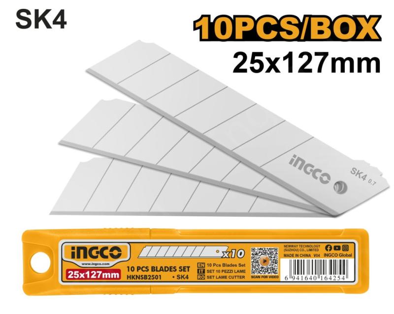 Лезвие 25 мм сегментированные INGCO HKNSB2501