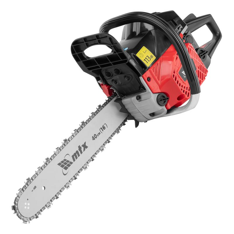 Пила цепная бензиновая MTX MS-4516, шина 40 см, 45см3, 2,5 л.с., шаг 0,325, паз 1,5 мм, 64 зв