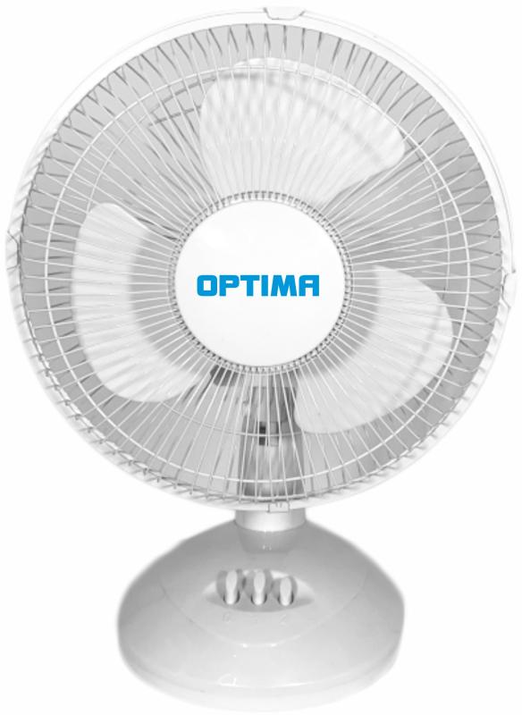 Вентилятор OPTIMA ODF-25W белый, настольный, 2 скорости, 25Вт