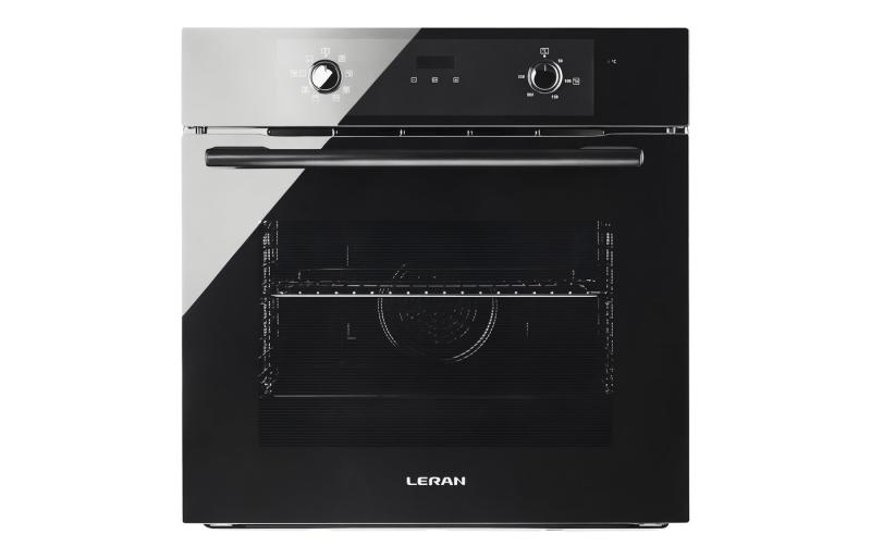 Духовой шкаф LERAN EO 6474 BBG черный, 3кВт, 70л, 56х60х57см
