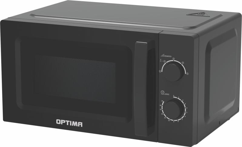 Микроволновая печь OPTIMA MO-2023B черный, 700Вт, 20л