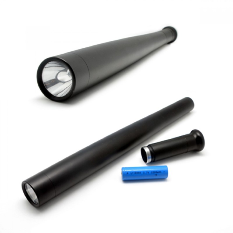 Фонарь Perfeo Baseball Bat чёрный, AAA (LR 03), 3 режима