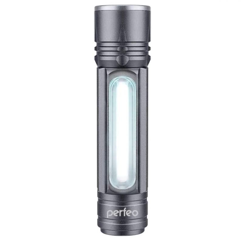 Фонарь Perfeo CERES светодиодный 10W LED+3W COB, 180LM, аккум. 1200 mAh, USB-зарядка, Zoom