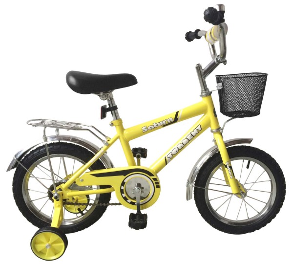 Велосипед Torrent Saturn + корзина, желтый, рама сталь 10