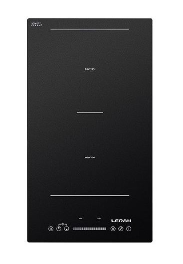 Варочная панель LERAN EIH 3533 BG индукционная, 2 конфорки, 9 уровней мощности, 3500Вт