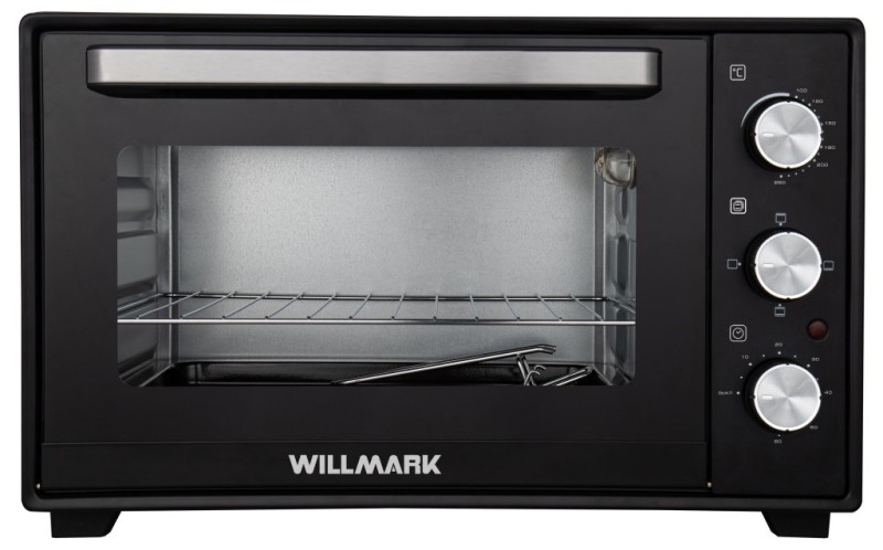 Духовка (мини-печь) WILLMARK WO-401BL черный, 40л, 1700Вт
