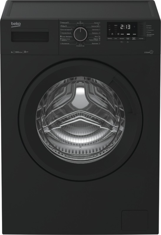 Стиральная машина BEKO WSRE 6512 ZAA антрацит, 6кг, 1000об/мин