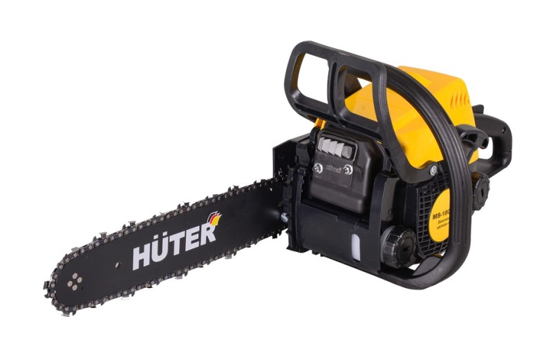 Бензопила Huter MS-180 PRO 1,5кВт, 2л.с, 31.8см³, шина 35см, звено 1.3мм, шаг 9.3мм (3/8