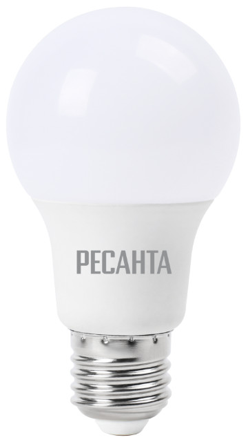 Лампа светодиодная LL-R-A60-9W-230-4K-E27 (груша, нейтр., 810лм) Ресанта