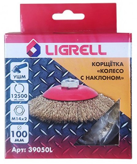Корщетка-колесо 125мм с накл гМ14 сталь д/УШМ