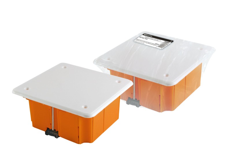 Коробка распред. GREENEL ОУ 100х100х50мм, IP54, 4 гермовводов, ЧЕРНЫЙ GE41256-05