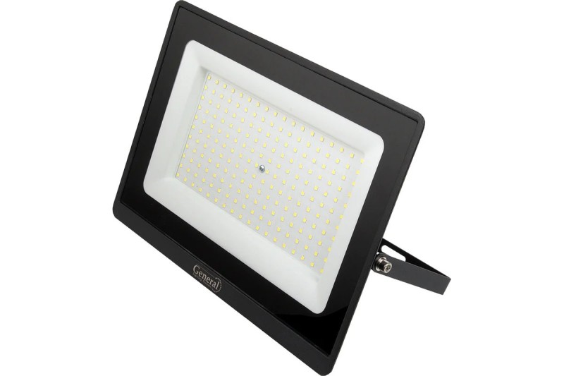 Прожектор св/д General 200W(18000lm) 6500K 6K 321x220x27 черный IP65 GTAB-200BT-IP65-6500 403382
