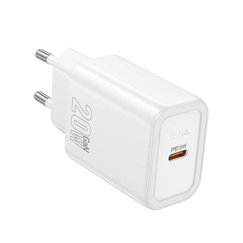 Зарядное устройство HOCO N60 Gentle 1xUSB-C, 20W, белый