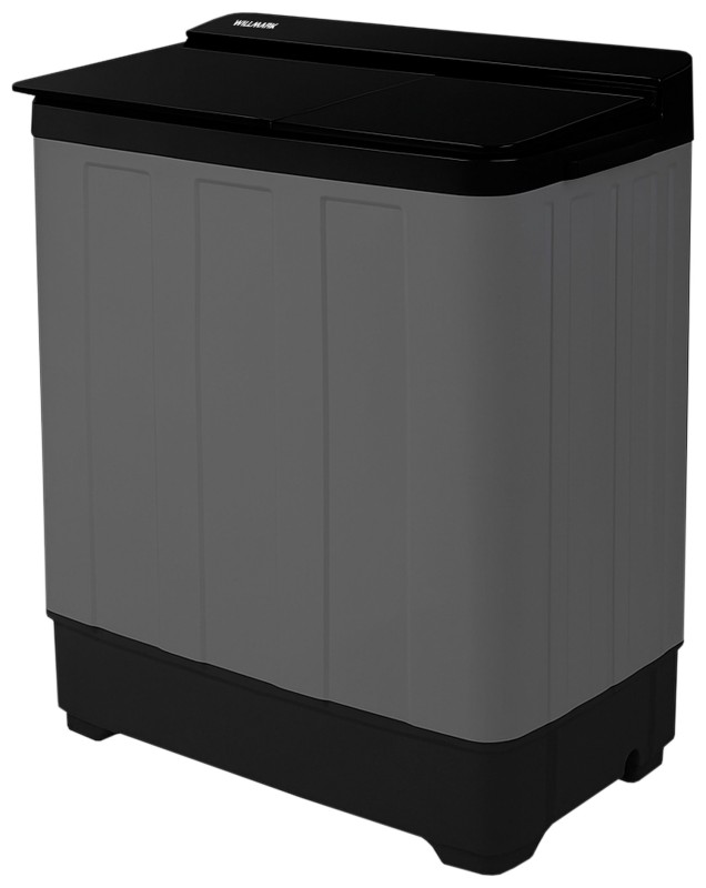 Стиральная машина WILLMARK WMS-75GB серый/черный, 7.5кг, 1350об/мин, крышка стекло
