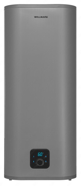 Водонагреватель WILLMARK WWH-100GFS U PRO серый, 100л, 2кВт, нерж. сталь, LED-дисплей, универ монтаж