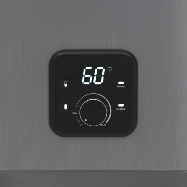 Водонагреватель WILLMARK WWH-50GFS U PRO серый, 50л, 2кВт, нерж. сталь, LED-дисплей, уневерс. монтаж